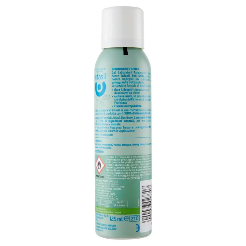 Infasil Deo-Green Fresh Spray 125 ml Bax 6 buc.